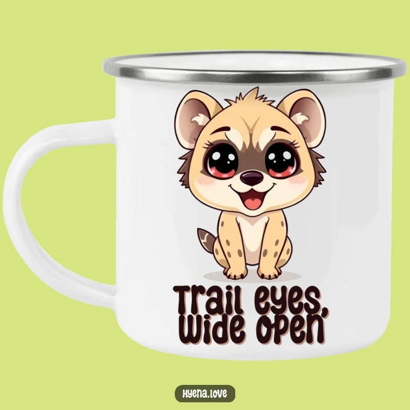 Funny Sparkling Hyena Camping Mug - Delightful Sips Funny Gift