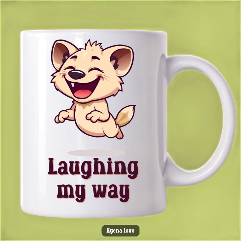 Funny Hyena Grin Mug - Joyful Leap Funny Gift