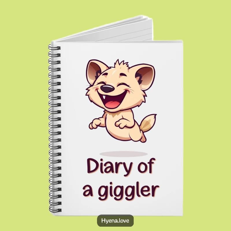 Funny Hyena Notebook - Jot Down Your Giggles Funny Gift