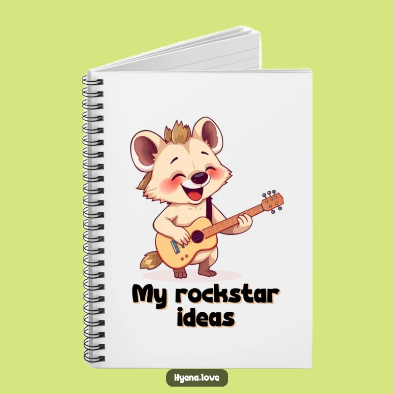 Funny Strumming Hyena Guitar Notebook: Compose Your Next Hit Song