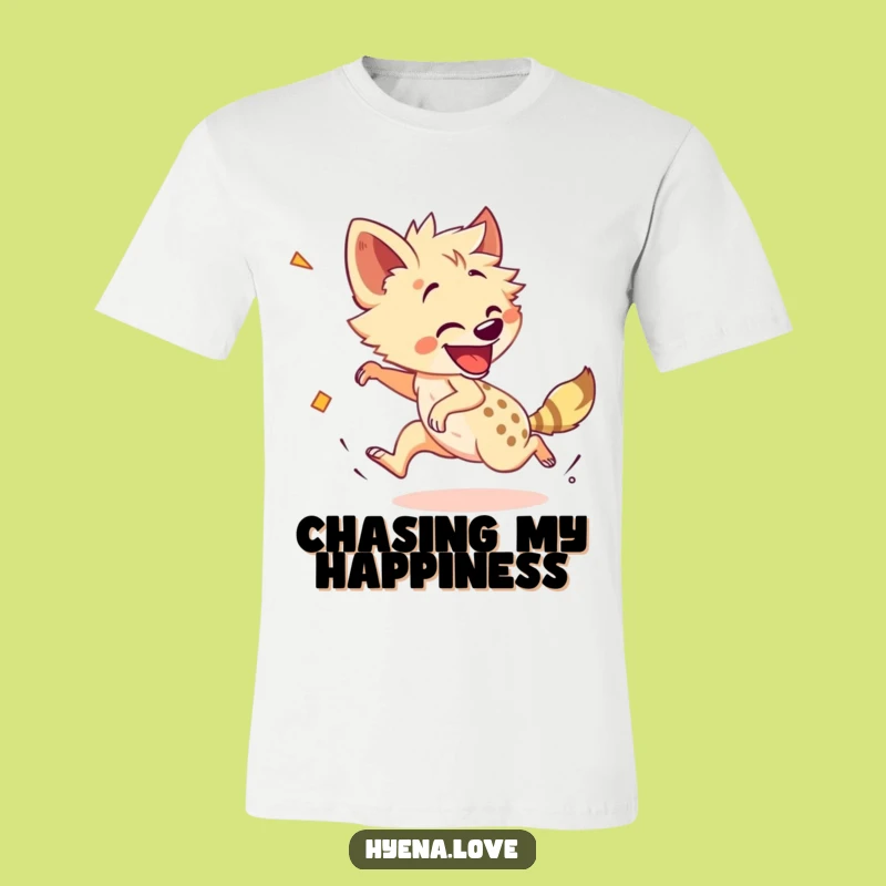 Funny Chasing Hyena T-Shirt: Wear Your Dizzy Enthusiasm