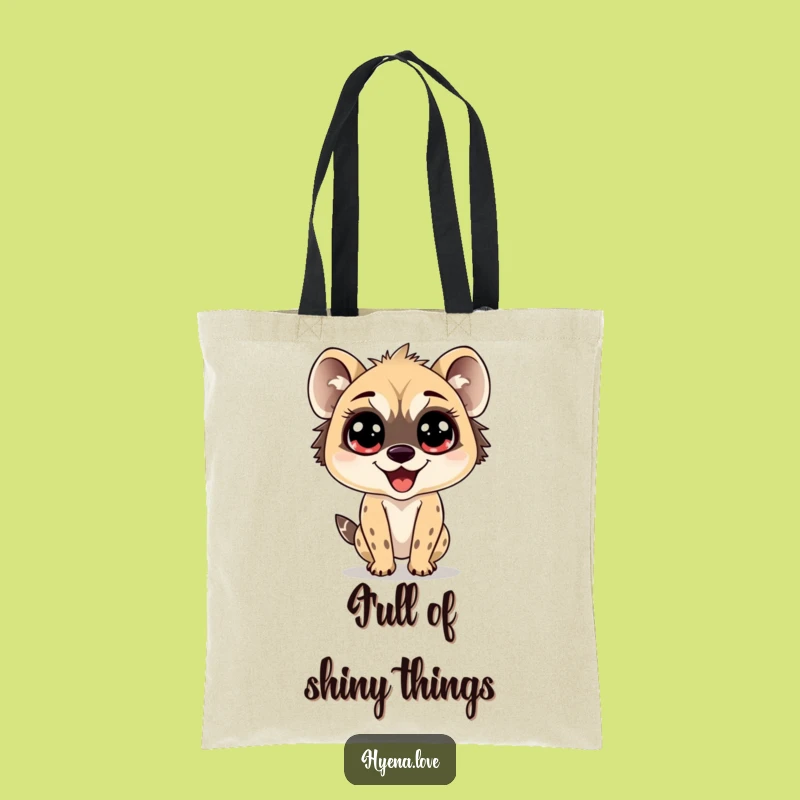Funny Wide-Eyed Hyena Tote Bag - Carry Your Joy Funny Gift